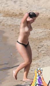 Olympia Valance Topless On The Beach In Mykonos 17b42tdjup
