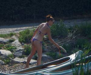 Voyeur Purple Bikini Girl Spy 57b8qsttfb