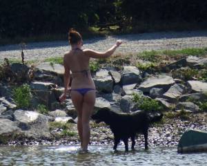 Voyeur Purple Bikini Girl Spy b7b8qswtk4