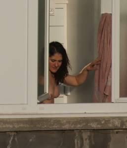 Voyeur _ neighbour topless at the window d7bn1a4mjg