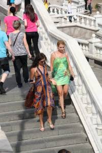 Green Dress Upskirt 77boscnmmc