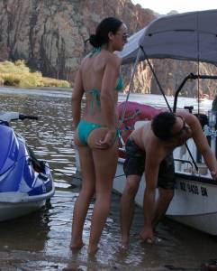 (HQ PICS) Amazing Bikini Girl At The Lake t7bsbdjq6c