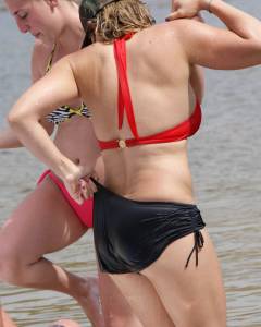 (HQ PICS) - Very Sexy Red Top Bikini Girl Bonus Nipple Slipf7btc4gyjf.jpg