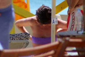 Mature caught topless in Paraga beach, Mykonos 57bwte43w6
