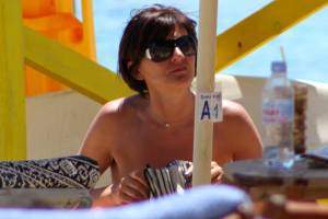 Mature caught topless in Paraga beach, Mykonos x7bwtefzta