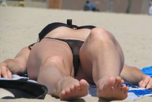 MILF On The Beach Visible Pussy Voyeur i7bwt6rae5