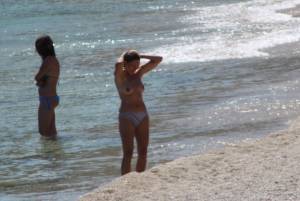 Babe I caught topless in Kalafatis beach, Mykonos o7bx8apcep