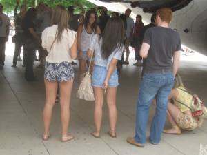 Babes At The Bean - Nice Green Panties! 67bx8mnkxs