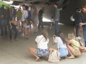 Babes At The Bean - Nice Green Panties! c7bx8mllir