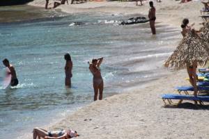 Babe I caught topless in Kalafatis beach, Mykonos n7bx8asf1z